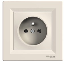 Контактен излаз френски стандарт, 16А, крема, Asfora, Schneider Electric EPH2800123