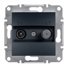 TV-SAT розетка крайна, антрацит, Asfora, Schneider Electric EPH3400171