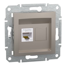 Комп. розетка RJ45 CAT.5e UTP, бронз, Asfora, Schneider Electric EPH4300169