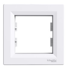Декоративна рамка 1 елемент, бяла, Asfora, Schneider Electric EPH5800121