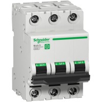 Schneider Electric M9F22310 - C60 UL/CSA/IEC - Multi9 - C60SP - MCB - 3P - 10 A - C крива - 480Y/277 V - 10 kA - UL 1077