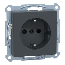 Контактен излаз със Защита, антрацит, Merten System M, Schneider Electric MTN2300-0414
