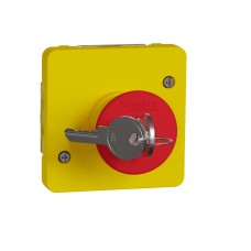 Авариен изключвател, задействане с ключ, антрацит, Mureva Styl, Schneider Electric MUR35052