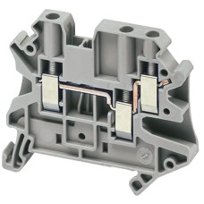 Schneider Electric NSYTRV43 - Linergy TR terminals blocks - Винтови клеми Linergy - 4mm² 32A 1x2 с винт - сив