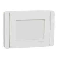 Декоративна рамка 1 елемент, IP55, 3 модула, бяла, New Unica, Schneider Electric NU055318