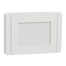 Декоративна рамка 1 елемент, IP55, 3 модула, бяла, New Unica, Schneider Electric NU055318