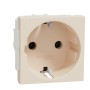 Контакт шуко 2P+E 16A бежов, New Unica, Schneider Electric NU303644