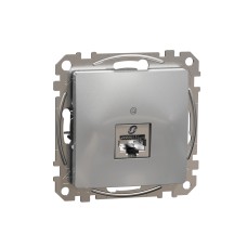 Розетка RJ45, CAT 6 STP, алуминий, Schneider Electric SDD113461S Sedna Design & Elements
