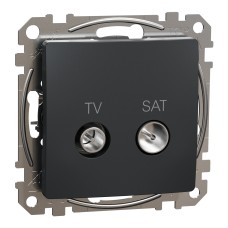 TV/SAT розетка 7db, антрацит, Schneider Electric SDD114474S Sedna Design & Elements