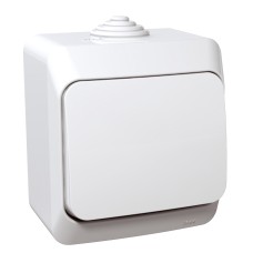 Бутон бял, Cedar Plus, Schneider Electric WDE000511