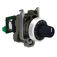Потенциометър Ø22 (основа+глава) 47K, метален, Harmony XB4, Schneider Electric XB4BD912R47K