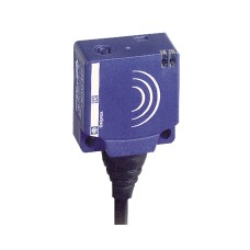 Индуктивен сензор XS, XS7 26x26x13, технополимер PBT, Sn10mm, 12...24 VDC, кабел 2 m, Telemecanique XS7E1A1NBL2