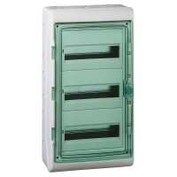 Schneider Electric 13435 - Kaedra, Mini Kaedra - Табло за модулни устройства - 3x12 модула - 2 клемореда