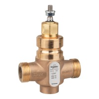 Globe Valves and Actuators Venta V241 Globe Valve, 2-Way, PN16, G 1 External Thread, DN15, Kvs 1.0, Bronze Body, Stainless Trim, Stem Up Closed, Schneider Electric 7214118000