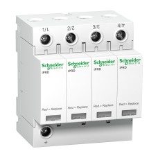 Schneider Electric A9L40421 - Acti 9 iPRD - Катоден отводител - 4P - IT - 460V - с дистанционна комуникация