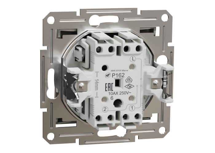 Девиаторен ключ, 10AX безвинтов монтаж, бронз, Asfora, Schneider Electric EPH0400169