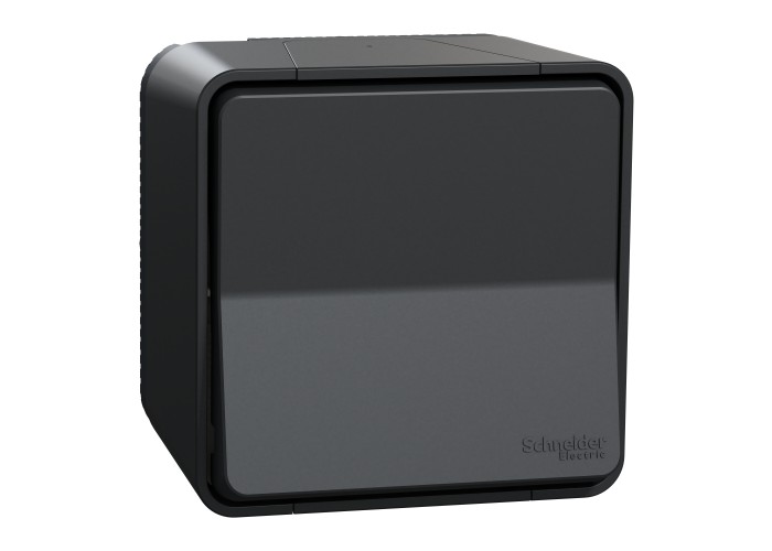 Лихт бутон за открит монтаж, антрацит, Mureva Styl, Schneider Electric MUR35026