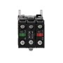 Светещ бутон, метален, равен, син, 22 мм, пружинно връщане, 1 NO + 1 NC 24 V AC/DC, Schneider Electric XB4BW36B5 Harmony XB4