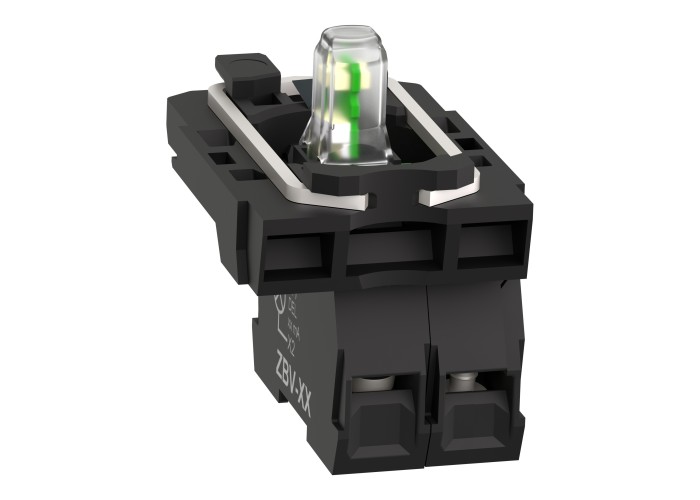 Тяло за светещ бутон 24 V, LED, Harmony XB5, Schneider Electric ZB5AW0B11