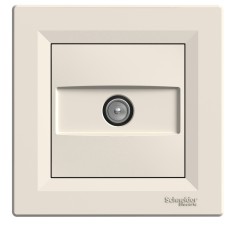 TV розетка крайна 1dB, крема, Asfora, Schneider Electric EPH3200123