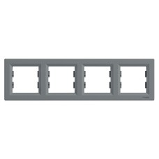 Четворна хоризонтална рамка, стомана, Asfora, Schneider Electric EPH5800462