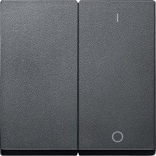 Преден капак с маркировка 0/1, антрацит, System M, Merten System M, Schneider Electric MTN312014
