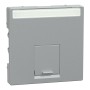 Преден панел за единична компютърна розетка, System M, Merten System M, Schneider Electric MTN465860