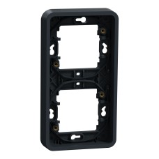 Двойна вертикална рамка за скрит монтаж, антрацит, Mureva Styl, Schneider Electric MUR34151