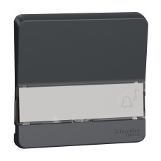 Капак за осветление с държач за етикет, антрацит, Mureva Styl, Schneider Electric MUR34203