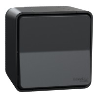 Лихт бутон за открит монтаж, антрацит, Mureva Styl, Schneider Electric MUR35026