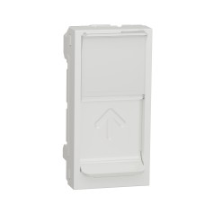 Капак за розетка RJ45 без конектор, 1 модул, антибакт. бял, New Unica, Schneider Electric NU941020