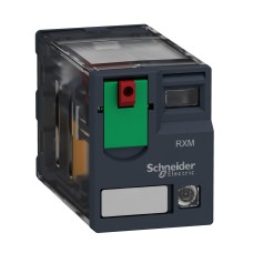 Schneider Electric RXM3AB2P7 - Harmony Electromechanical Relays - Миниатюрно plug in реле, Harmony, 10A, 3CO, с LED, заключващ се тест бутон, 230V AC