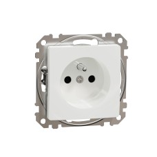 Контакт френски стандарт, бял, Schneider Electric SDD111011 Sedna Design & Elements