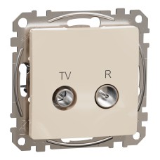 TV/R конектор 7db, Sedna, бежова, Schneider Electric SDD112474R Sedna Design & Elements