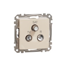 TV/R/SAT розетка, междинна 10db, Sedna, бежова, Schneider Electric SDD112488 Sedna Design & Elements