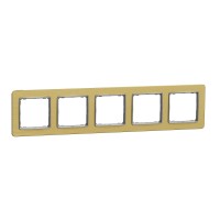 Sedna Design & Elements декоративна рамка, петорна, драскан бронз, Schneider Electric SDD371805