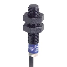 Индуктивен сензор XS, XS4 M8, L33mm, пластмаса PPS, Sn2.5 mm, 12...24 VDC, кабел 5 m, Telemecanique XS4P08PA340L1 - Osisense XS & XT