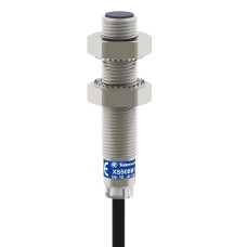 Индуктивен сензор XS6 M8, L51mm, неръжд. стомана, Sn2.5 mm, 12...48 VDC, кабел 2 m, Telemecanique XS608B1PAL2 - Osisense XS & XT