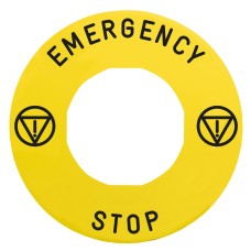 Schneider Electric ZBY9330T - Harmony XB4 - Лег. ав. стоп, EMERGENCY STOP, диа60, пр
