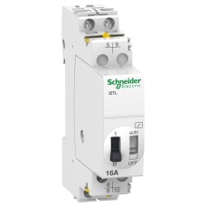 Schneider Electric A9C32816 - Acti 9 iTL - Разширение iETL iTL 16- 2P - 1C/O+1NO -16A - бобина 110VDC - 230..240V AC 50/60Hz