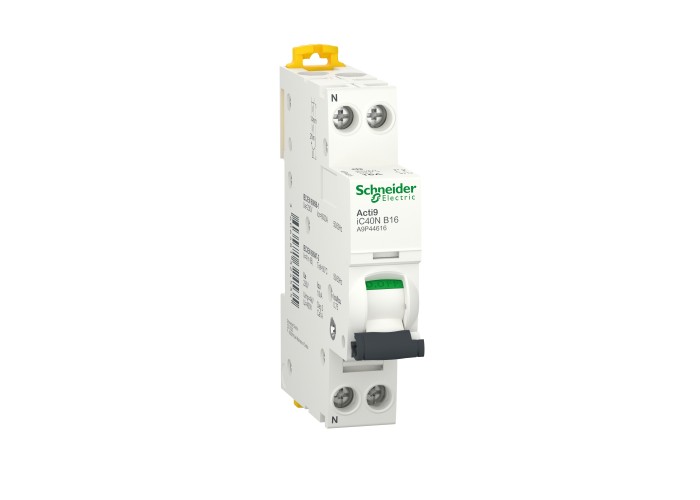 Acti9 iDD40N TG - RCBO - 1P N - 25 A - Curva C - 6000A/10kA - 30mA