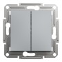 Двоен девиаторен ключ, 10AX, безвинтово свързване, стом, Asfora, Schneider Electric EPH0600162