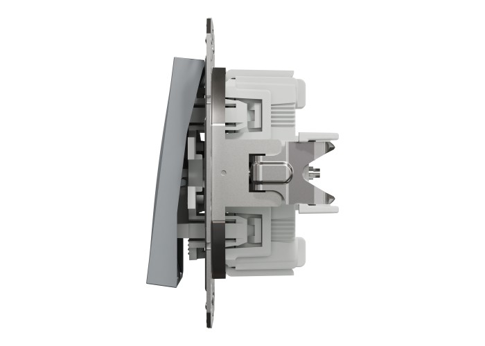 Двоен девиаторен ключ, 10AX, безвинтово свързване, стом, Asfora, Schneider Electric EPH0600162