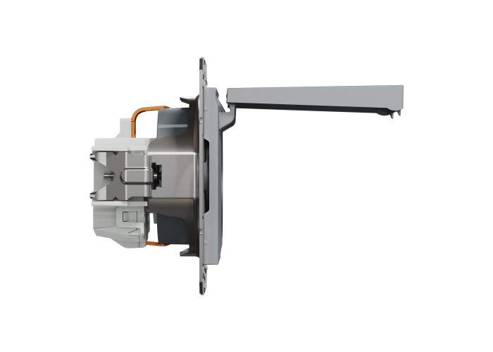 Kонтактен излаз 16A с капак, стомана, Asfora, Schneider Electric EPH3100162