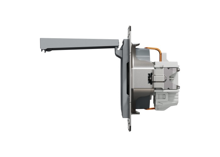 Kонтактен излаз 16A с капак, стомана, Asfora, Schneider Electric EPH3100162