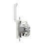 Контакт Шуко, безвинтов монтаж, с капак, бял, Schneider Electric SDD111024 Sedna Design & Elements