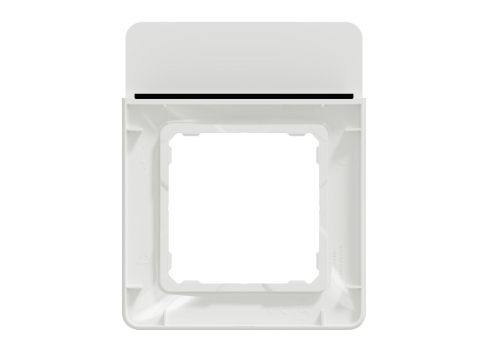 Декоративна рамка, единична с поставка за мобилно у-во, бял, Schneider Electric SDD311809 Sedna Design & Elements
