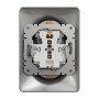 Двоен контакт Шуко, алуминий, Schneider Electric SDD313221 Sedna Design & Elements