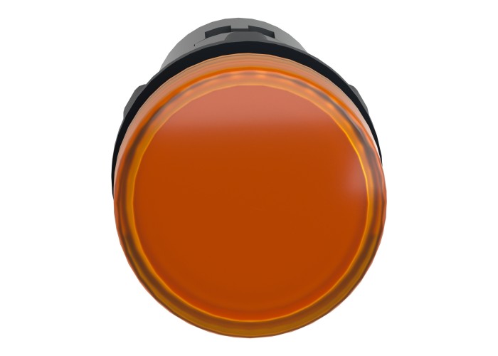 Сигнална лампа за машини, пластмаса, оранж, Ø22, вграден LED, винтови клеми, 24 V AC/DC, Easy Harmony XA2 Schneider Electric XA2EVB5LC