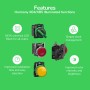 Сигнална лампа метална, бяла, 22 мм, вграден LED, 230...240 VAC, Harmony XB4 Schneider Electric XB4BVM1